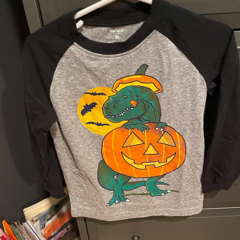 Carters dinosaur Halloween tee 3t